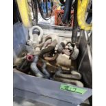 LOT OF ASSORTED LARGE SHACKLES