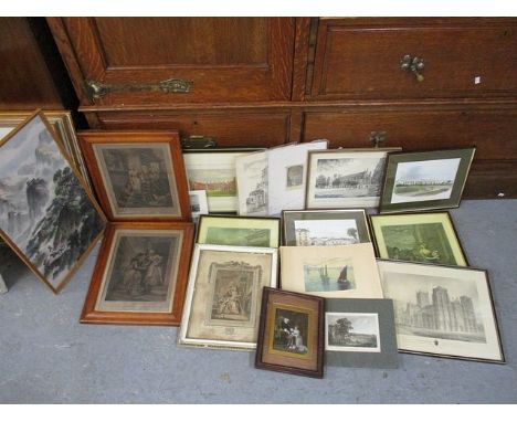 Prints to include views of buildings, seascapes and others (16)