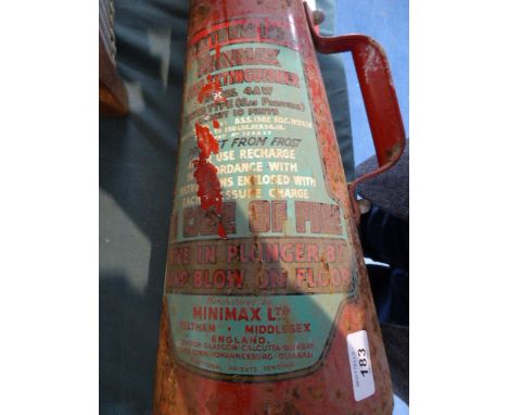 A Vintage Minimax Fire Extinguisher