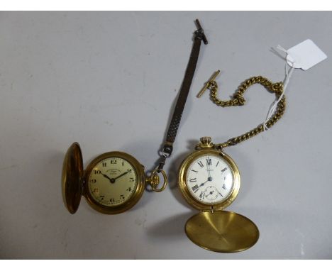 Two Hunter Pocket Watches by Timex and Renontoir 