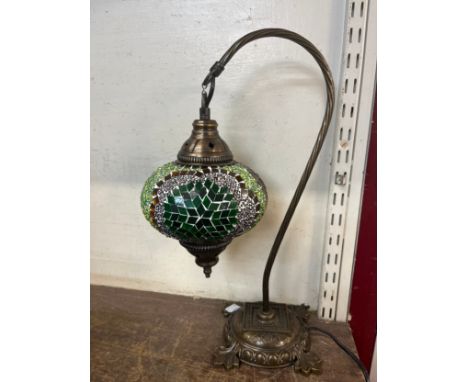 A Moroccan style table lamp 