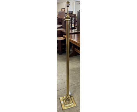 An Italian style brass standard lamp 