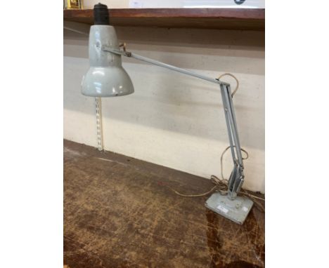 A Herbert Terry &amp; Sons grey painted anglepoise lamp 