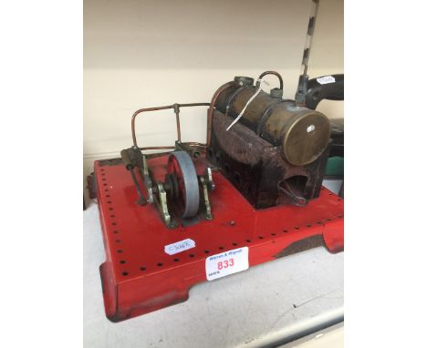 Stationary model live steam engine 