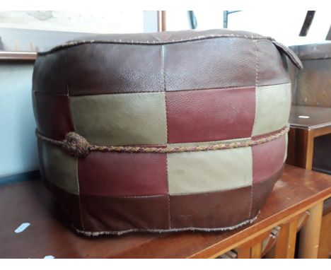 A retro pouffe. 