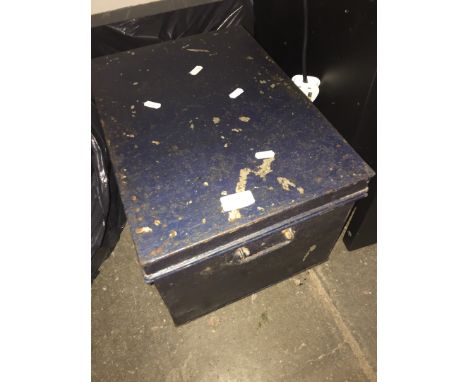 A metal trunk 