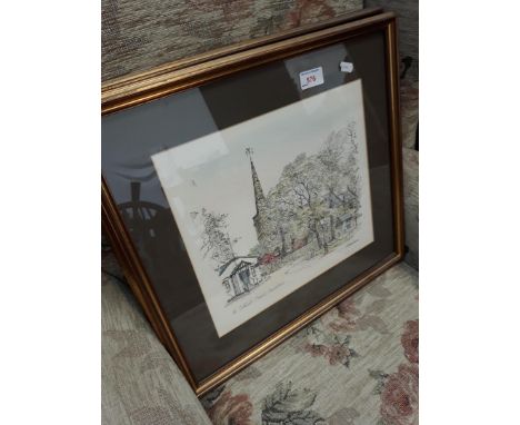 A print of prints depicting Southport scenes after Hardman. 