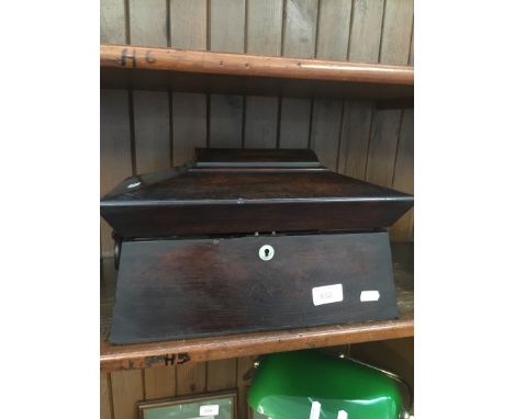 A Regency rosewood tea caddy 