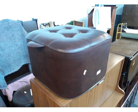 A retro pouffe. 