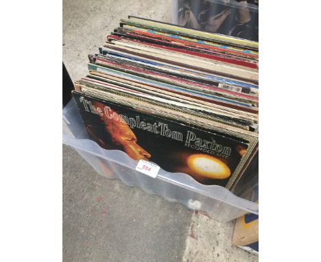 A box of approx. 90 LPs mainly rock and pop including Cat Stevens, Reo Speedwagon, Van Gellis, Barclay James Harvest, Tom Pax