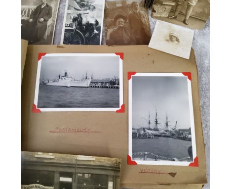 Postcards &amp; Photography - a local car wreckage real photo postcard 'Motor Smash Baslow Bridge 1915'; advertisement; Briti