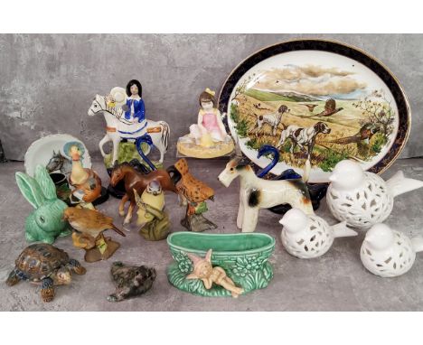 Decorative Ceramics- a Royal Doulton Day At The Beach ornament; Sylvac; Wade; Western Germany; various animal models 