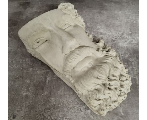 Architectural Salvage - a reconstituted classical mask fragment 26cm high x 18cm w x 10cm d 