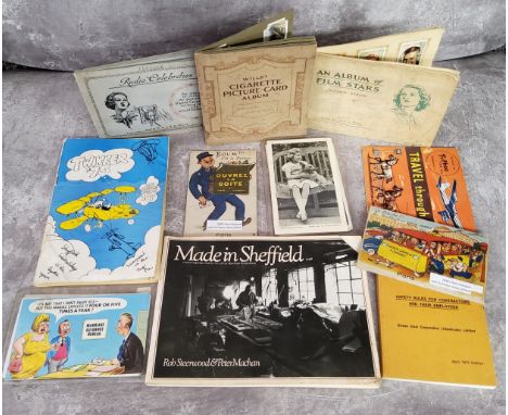 Ephemera &amp; Postcards - Elizabeth II coronation postcards; Bamforth comic series cards; collectible tea and cigarette card