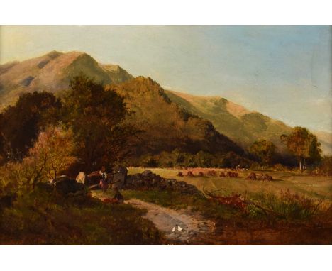 Sidney Richard Percy (British 1821-1886) "Borrowdale" Signed and dated 1852, title on artist's label verso, oil on canvas.29 