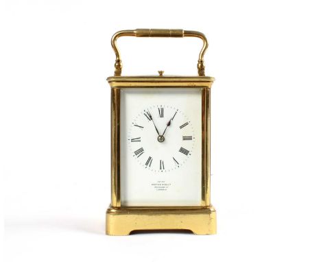 A Late 19th Century French Five-Glass Brass Cased Carriage Clock A Late 19th Century French Five-Glass Brass Cased Carriage C