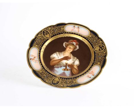 A Late 19th / Early 20th Century Vienna-Type Cabinet Plate A Late 19th / Early 20th Century Vienna-Type German Cabinet Plate,