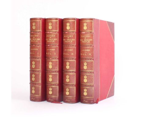 Green (J. R.) A Short History of the English People Illustrated edition in four vols., pub. Macmillan and Co., London 1892, i