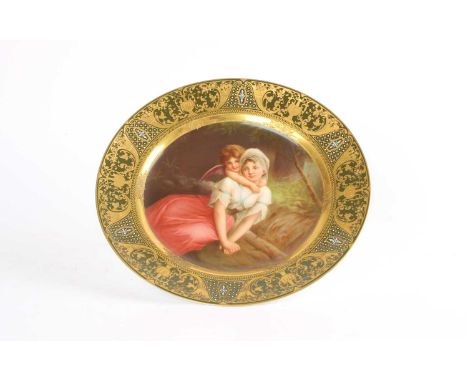A Late 19th / Early 20th Century Vienna-Type Cabinet Plate A Late 19th / Early 20th Century Vienna-Type German Cabinet Plate,