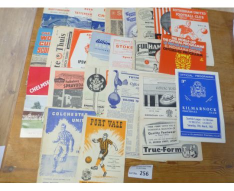 Football : Collection of programmes 1950's some finals etc inc Tottenham, Wembley etc (23)