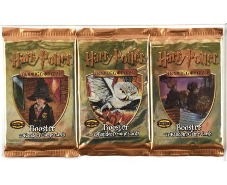 Harry Potter TCG. Sealed Artset of Harry Potter Base Set Booster Packs. This item is from the collection of the former Managi