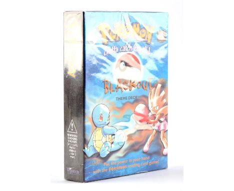 Pokemon TCG. Pokemon Blackout Sealed Theme Deck. This lot contains a sealed Blackout theme deck from the 1999 Base Set line o