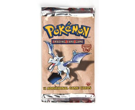 Pokemon TCG. Pokémon Fossil 1st edition sealed Booster Pack, 21.2g. This item is from the collection of the former Managing D