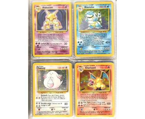 Pokemon TCG. Base Set Complete Set - This lot includes a full set of the English release of the Base Set, the first ever Poke