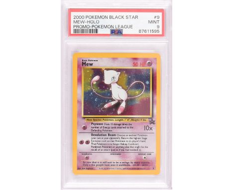 Pokemon TCG. Mew Number 9 Black Star Promo Pokemon League Holo PSA 9. This item is from the collection of the former Managing