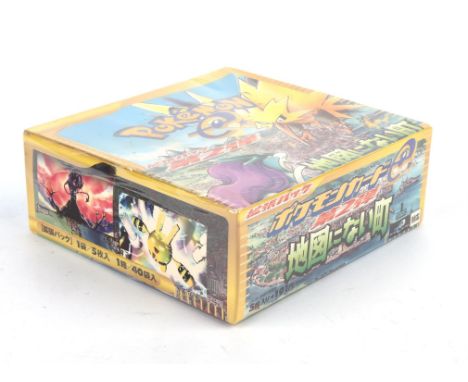 Pokemon TCG. Japanese Town On No Map (Aquapolis), 2002 first edition e-series sealed booster box of 40 booster packs. Provena