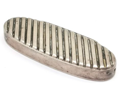1890 (O/P) Sampson Mordan &amp; Co silver vesta / toothpick box with hinged lid - 5.1cm &amp; 25.6g 