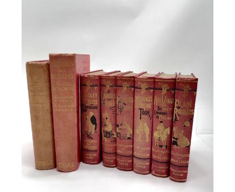 Books ~ Thoughts on hunting / Hunts with Jorrocks t/w 5 books illustrated by John Leech &amp; 1 by Phiz 