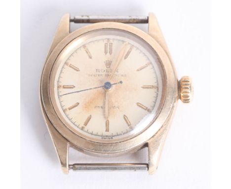 Rolex, Oyster Speedking, a vintage gents 9ct manual wind wristwatch, diameter 29mm.