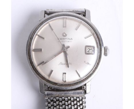 Certina, a vintage gents stainless steel 'New Art' Automatic Date wristwatch.