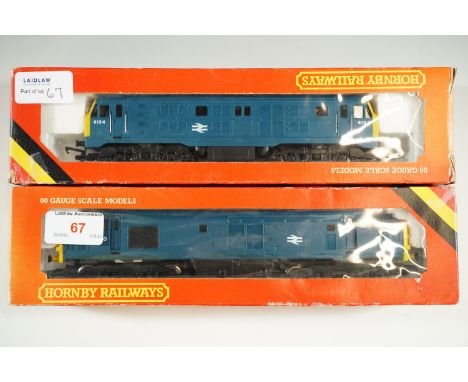 Two Hornby model railway locomotives including R084BR Class 29 diesel and an R.751 BR diesel