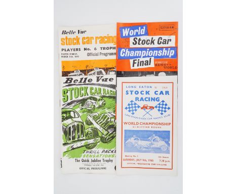 Vintage stock car racing programmes
