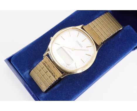 A Sekonda quartz digital-analogue wrist watch in original case