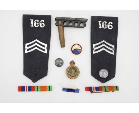 Police and military insignia including a Women's Land Army badge, a Salonika 1915-19 Reunion Association lapel badge and a mi