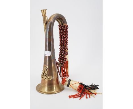 A brass bugle