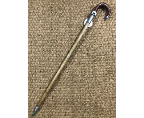 A vintage Pashi brand shooting stick