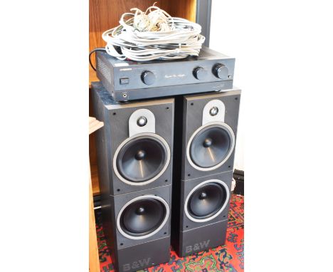 PIONEER AMPLIFIER AND LARGE PAIR OF SPEAKERS