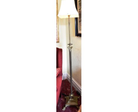 CORINTHIAN COLUMN ADJUSTABLE STANDARD LAMP