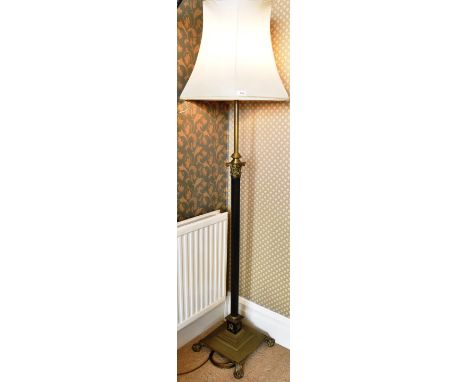 CORINTHIAN COLUMN STANDARD LAMP AND SHADE