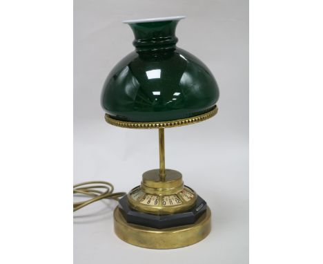 A Jaeger Le Coultre lamp timepiece height 36cm