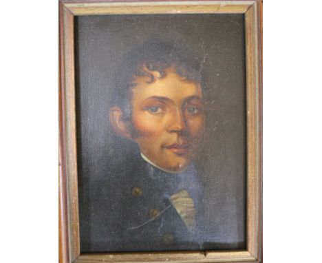 19th century English School, portrait of John Engledre Master R.N (1774-1833) 18 x 12cm