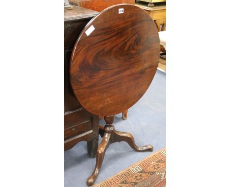 A mahogany tripod table W.64cm