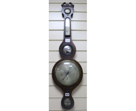 A wheel barometer W.26cm