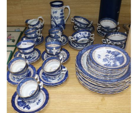 A Booths Real Old Willow tea and dinner service