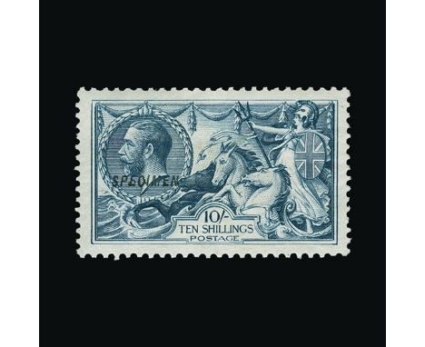 Bradbury Wilkinson Collection : GREAT BRITAIN: 1918-19 Seahorses set with 'SPECIMEN' type 23 overprints, the 2s.6d with coupl