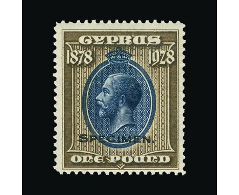 Bradbury Wilkinson Collection : (SG 123-132s) CYPRUS: 1928 Anniversary of British Rule set, overprinted 'SPECIMEN', very fine